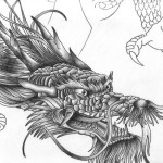 dragon-head-chinese-bw